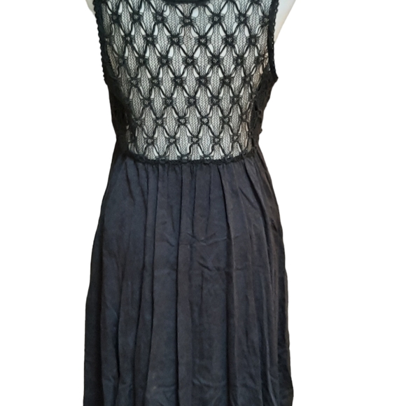 Free People Black Crochet Boho Dresz - Picture 3 of 5